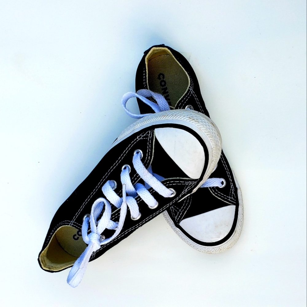 Boys black converse shoes